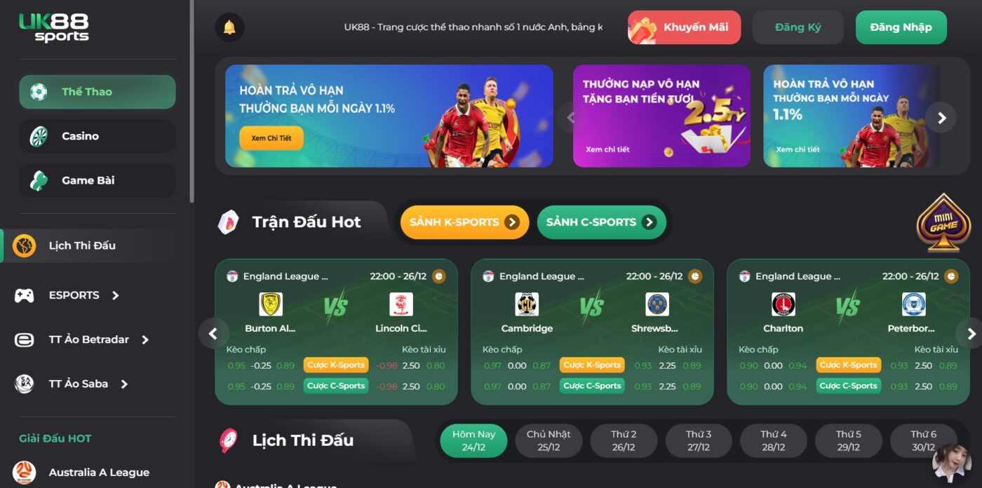 Nhà cung cấp uy tín và xanh chính C-Sports